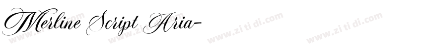 Merline Script Aria字体转换